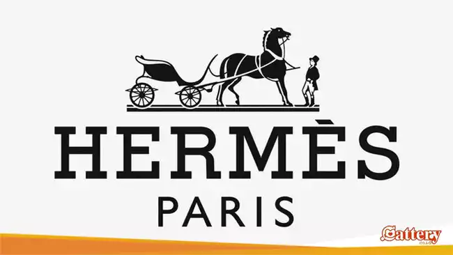 Logo Hermes dengan gambar kereta kuda