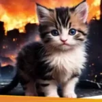 Anak Kucing yang Selamat dari Kebakaran Ini Mengejutkan Penyelamatnya Dengan Bulu Barunya