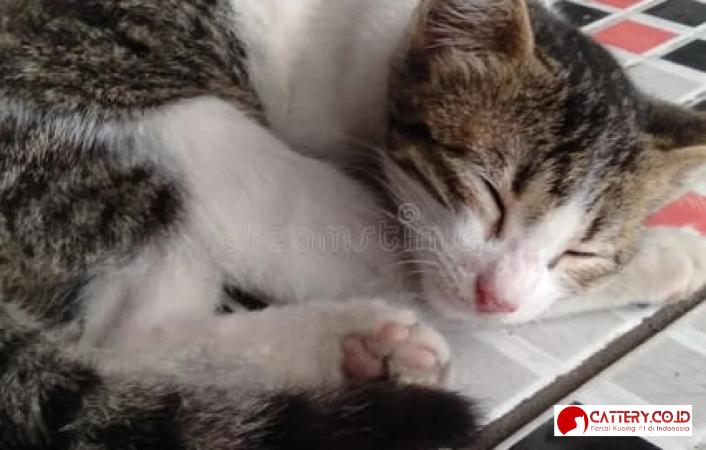 kucing belang berbulu pendek