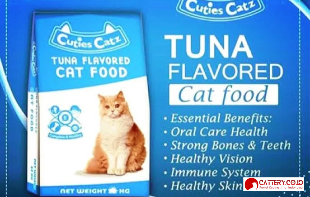 review makanan kucing cuties catz