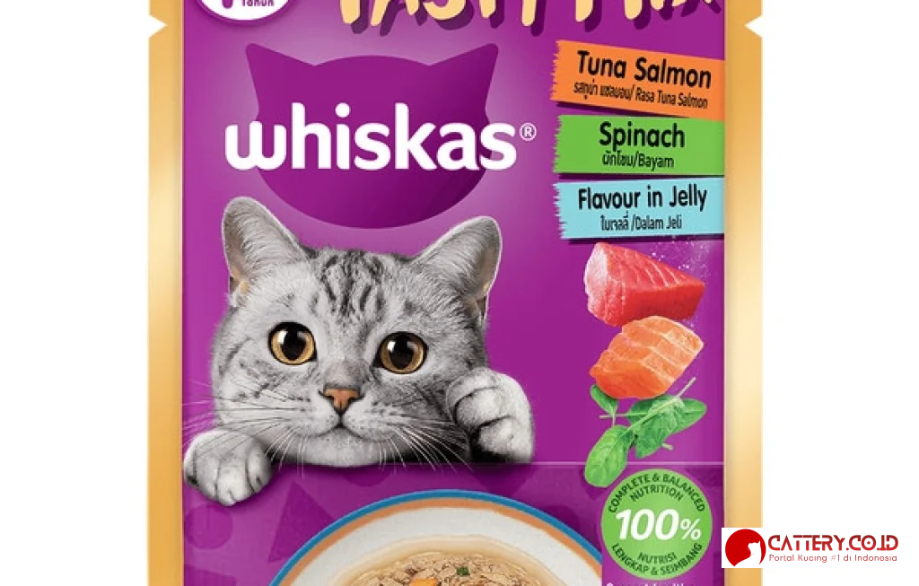 whiskas rasa tuna salmon bayam
